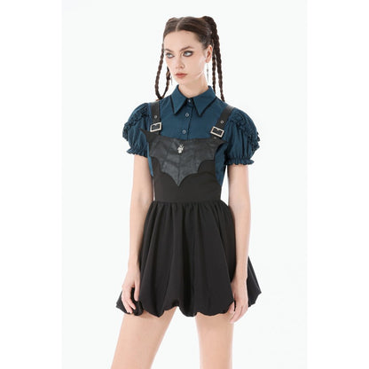 Dark In Love Lilith Bat Harness Bubble Dress front view