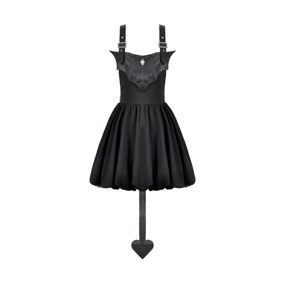 Dark In Love Lilith Bat Harness Bubble Dress on a white background