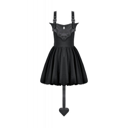 Dark In Love Lilith Bat Harness Bubble Dress on a white background