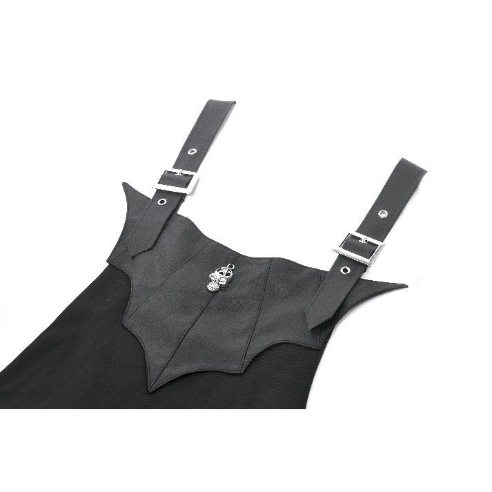 Dark In Love Lilith Bat Harness Bubble Dress bat panel close up