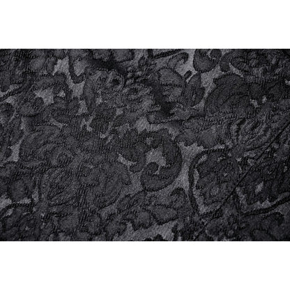 Dark In Love Lilita Gothic Black Brocade Top - Close up of fabric