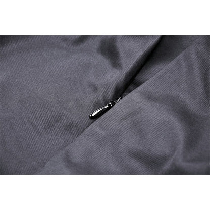 Dark in Love Delora maxi skirt pleated fabric fold detail black gothic maxi skirt close up