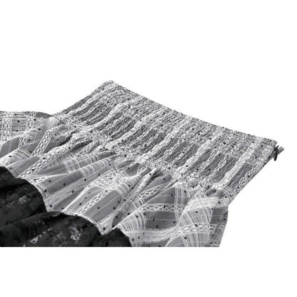 Dark in Love Hexa Layered Tartan Effect Lace Skirt