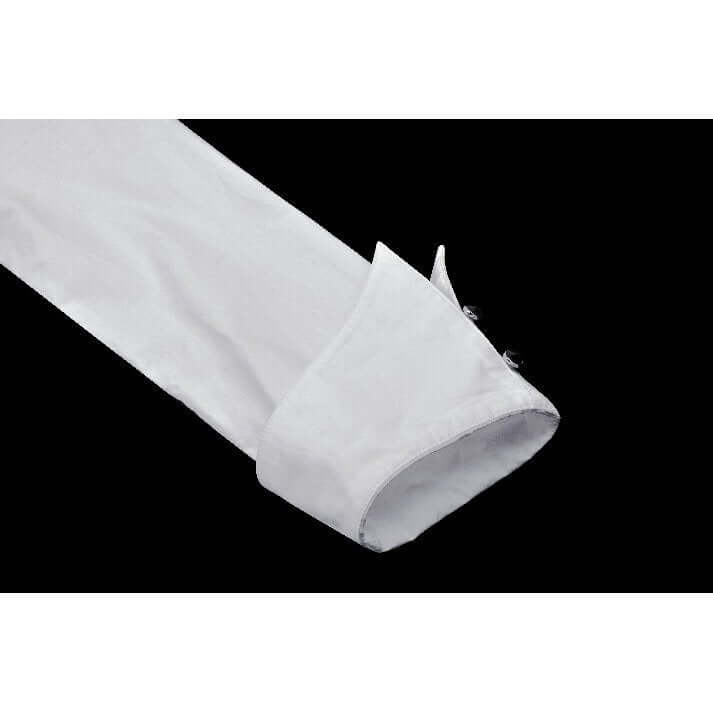 Dark in Love Queeny White Gothic Demon Shirt cuffs close up
