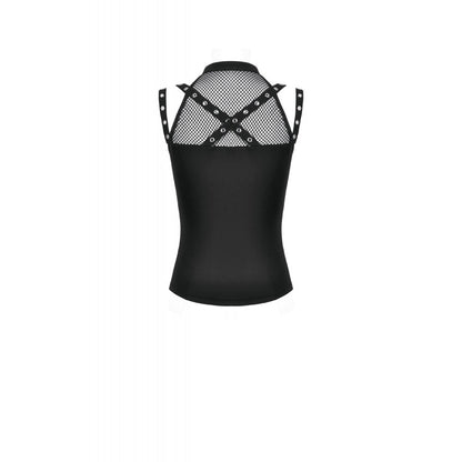 Dark in Love Ruth Mesh Strap Gothic Sleeveless Top back view