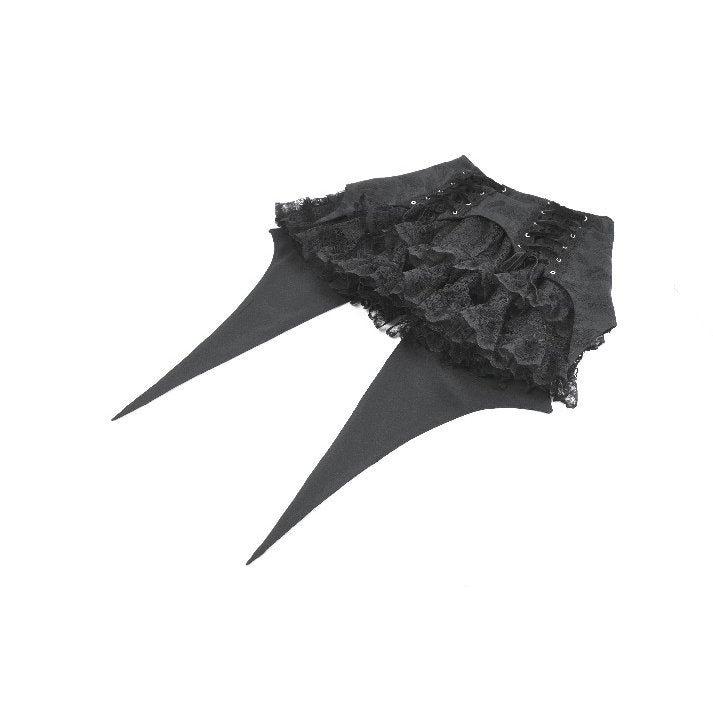Dark in Love Thornspell Gothic Layered Lace skirt flat lay front view 