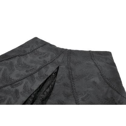Dark in Love Thornspell Gothic Layered Lace skirt waistband close up