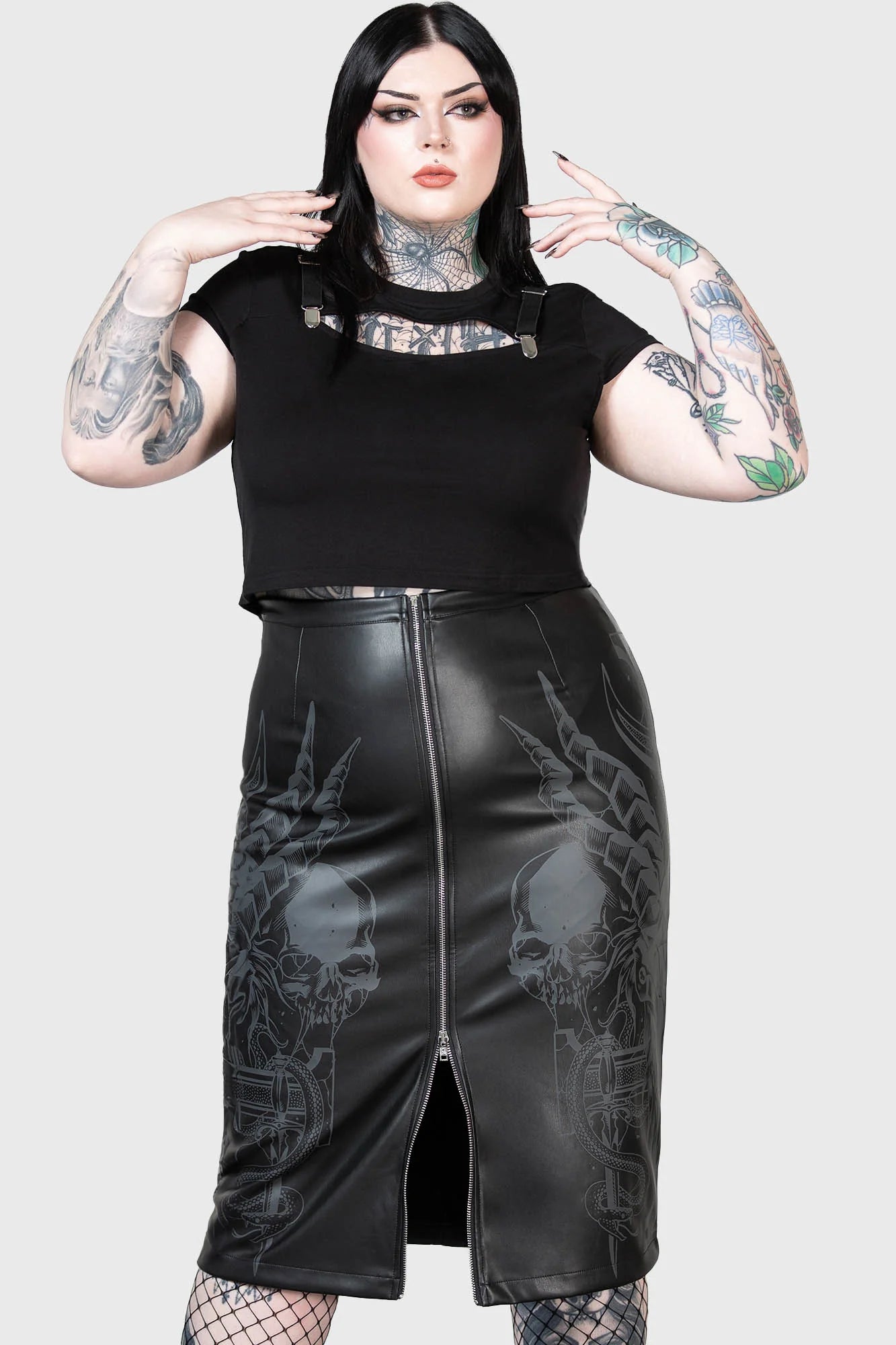 Killstar Darkest Myth Pencil Skirt - Kate's Clothing