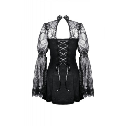 Dark in Love Zaynab Lace Sleeve Dress - Kate's Clothing