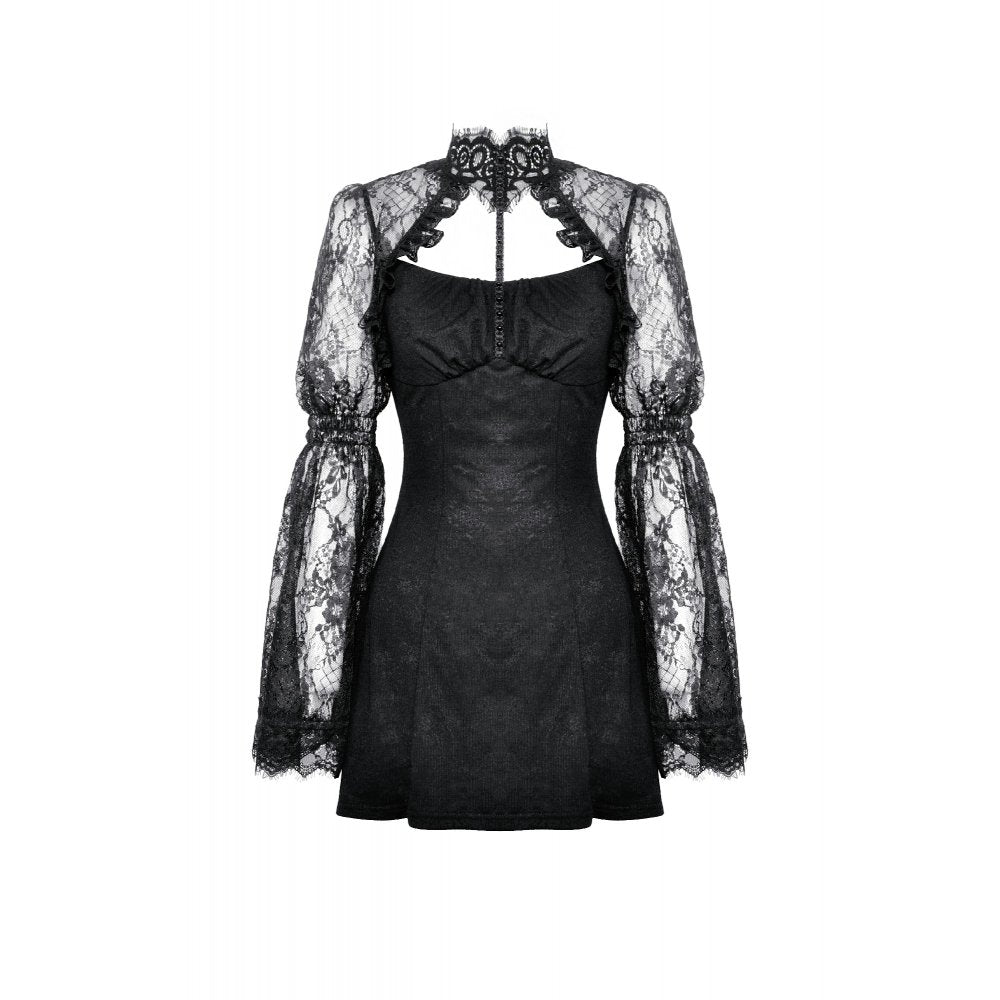 Dark in Love Zaynab Lace Sleeve Dress - Kate's Clothing