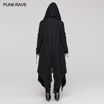 Punk Rave Demetria Long Hooded Jacket - Kate's Clothing