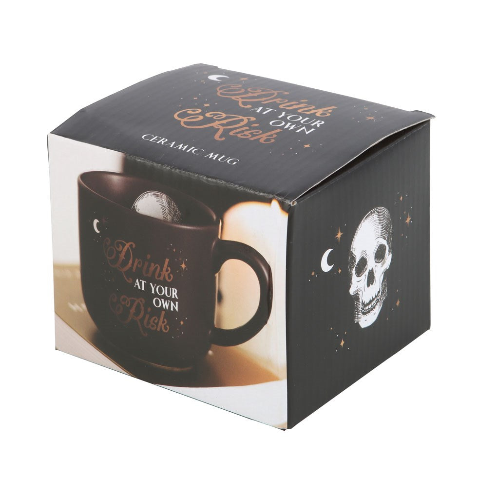 Gothic Gifts Drink At Your Own Risk Mug - Kate's Clothing