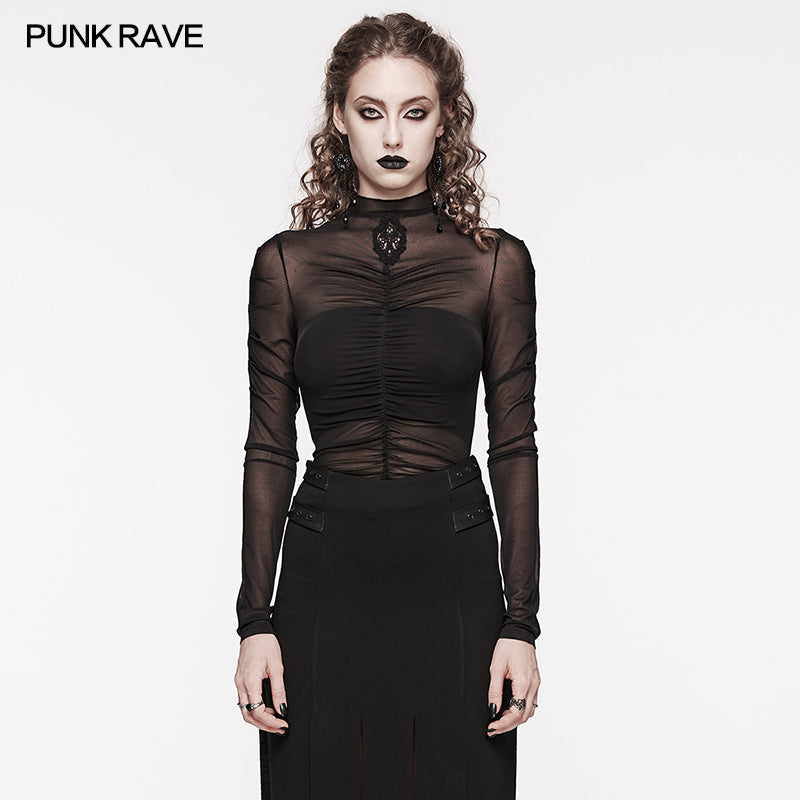 Punk Rave Elantra Long Sleeve Top - Kate's Clothing