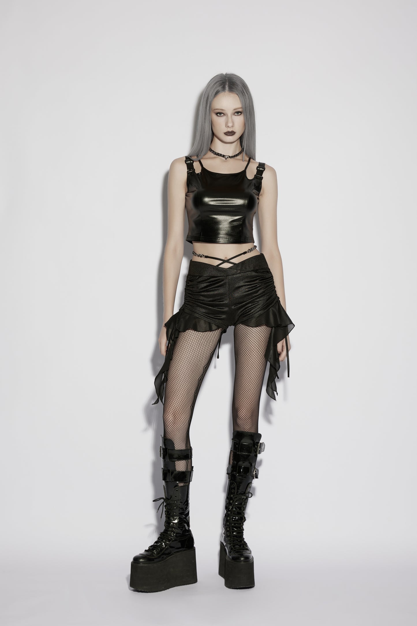 Punk Rave Vespera Chain Shorts
