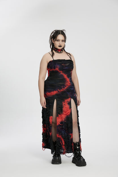 Back of Punk Rave choker with press-studs