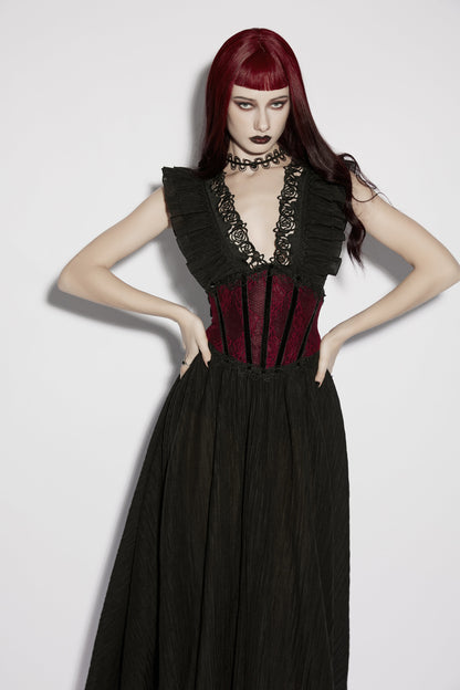 Punk Rave Isolde Gothic Underbust Corset, view 11