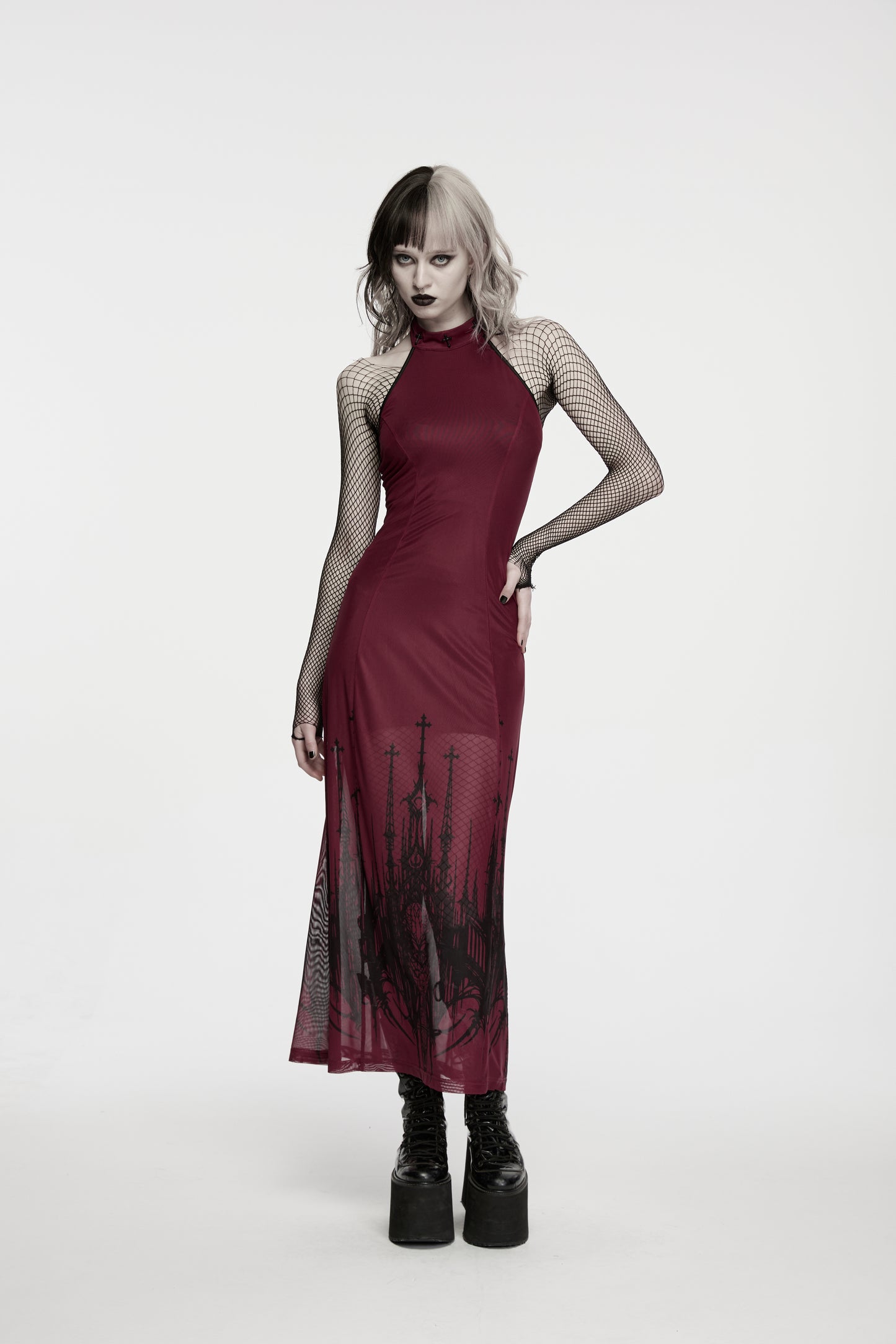 Punk Rave Morella Church Skull Dress