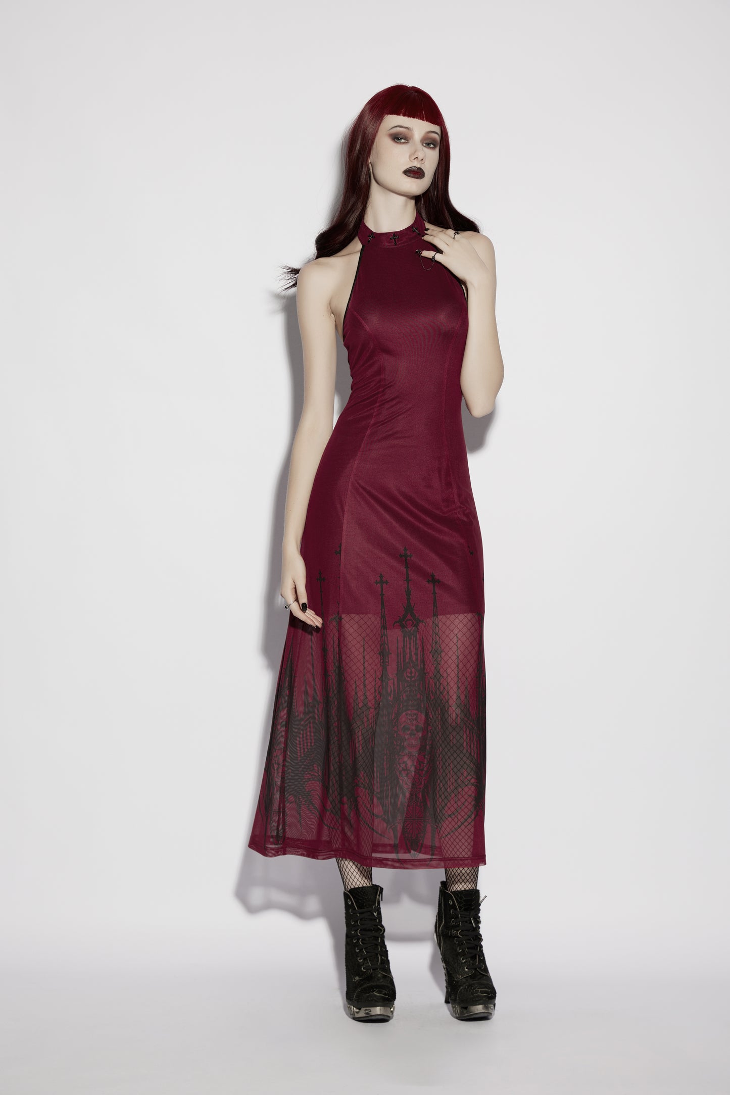 Punk Rave Morella Church Skull Dress