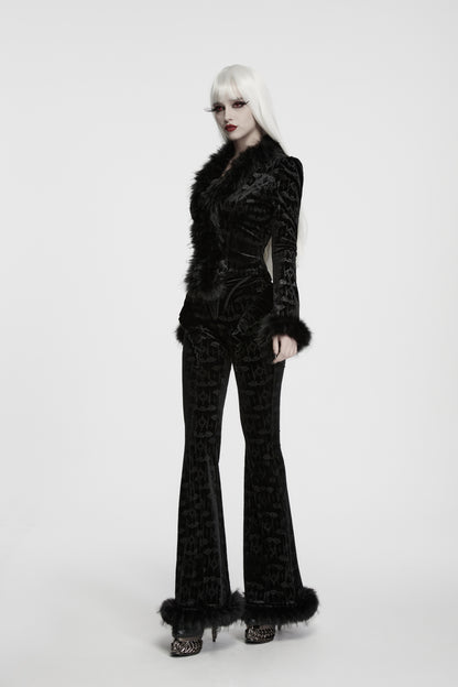 Punk Rave Vespera Bat Flared Trousers
