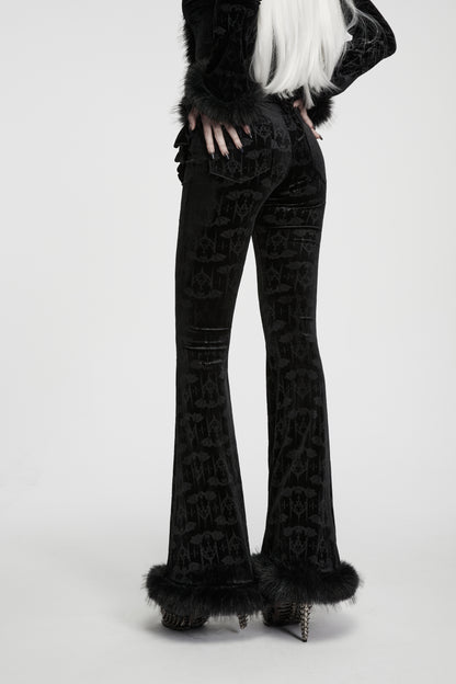 Punk Rave Vespera Bat Flared Trousers
