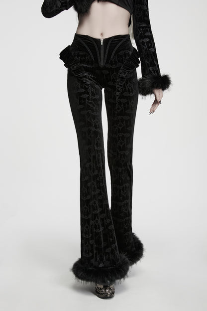 Punk Rave Vespera Bat Flared Trousers
