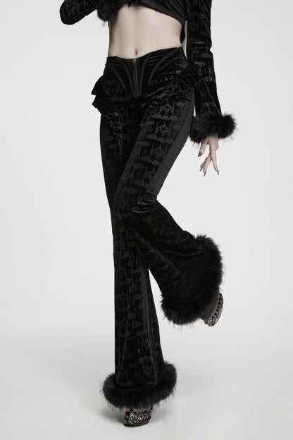 Punk Rave Vespera Bat Flared Trousers