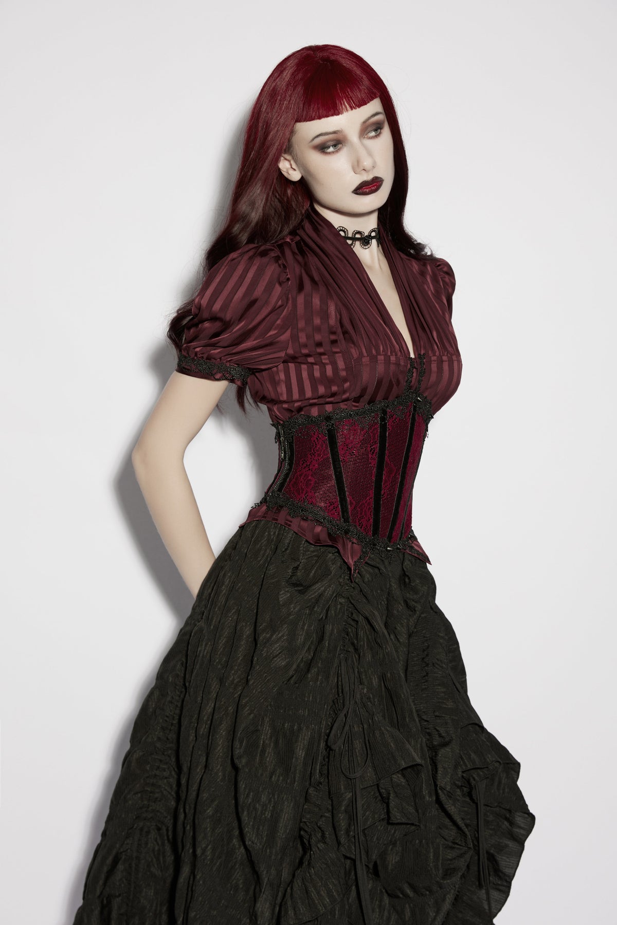Punk Rave Isolde Gothic Underbust Corset, view 7
