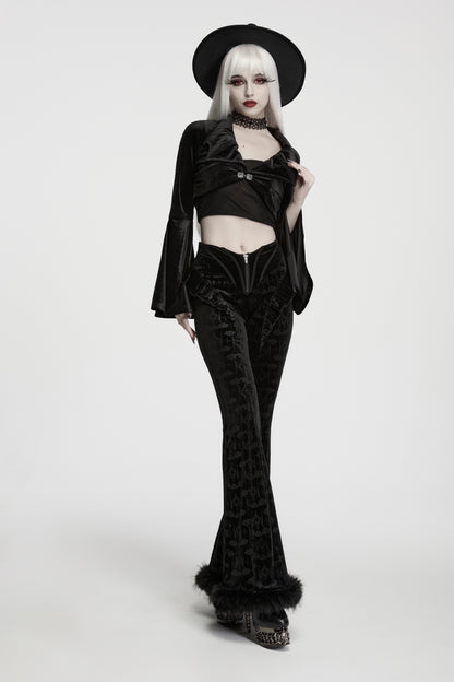 Punk Rave Vespera Bat Flared Trousers