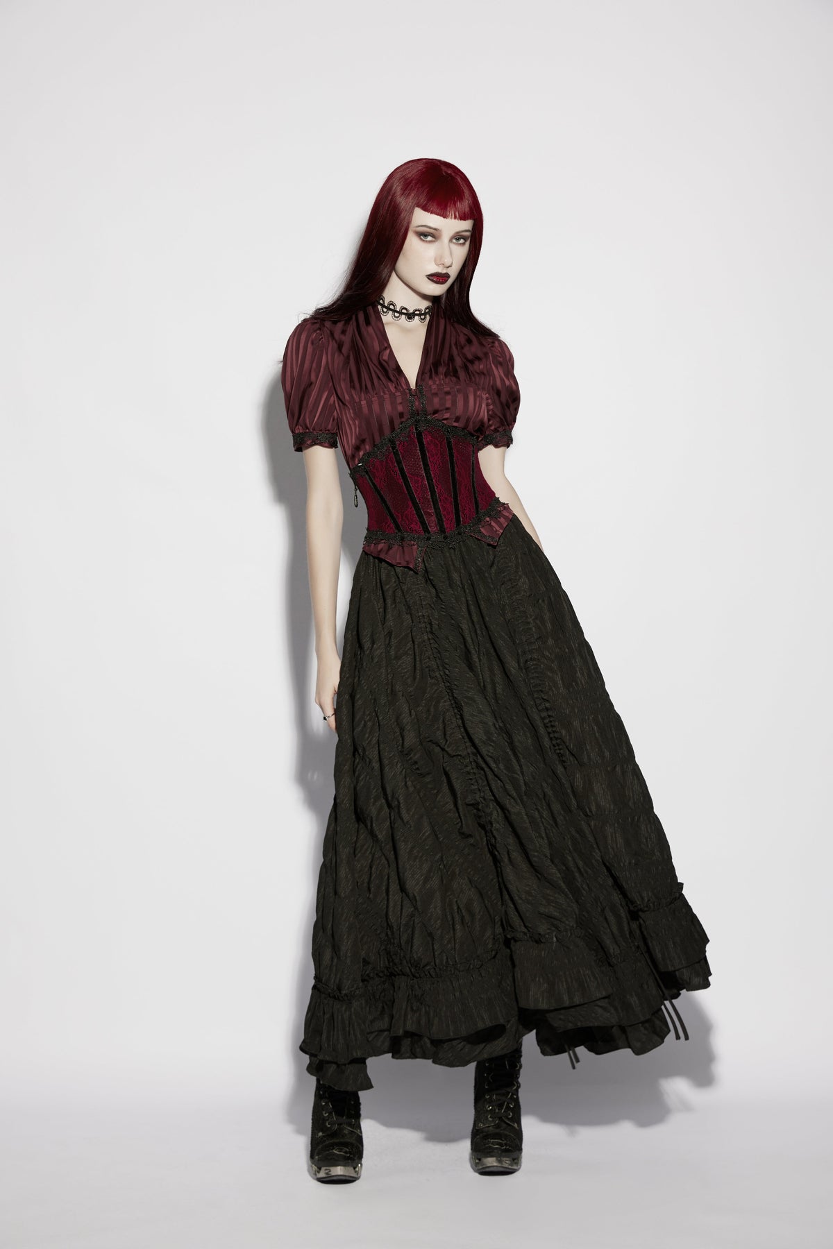 Punk Rave Isolde Gothic Underbust Corset, view 9