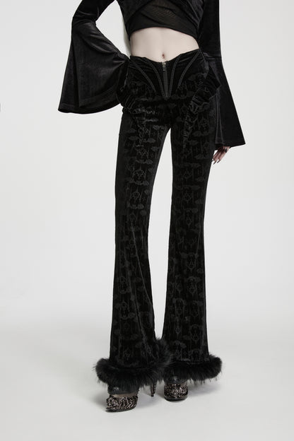 Punk Rave Vespera Bat Flared Trousers