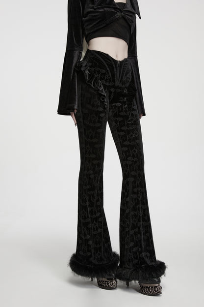 Punk Rave Vespera Bat Flared Trousers