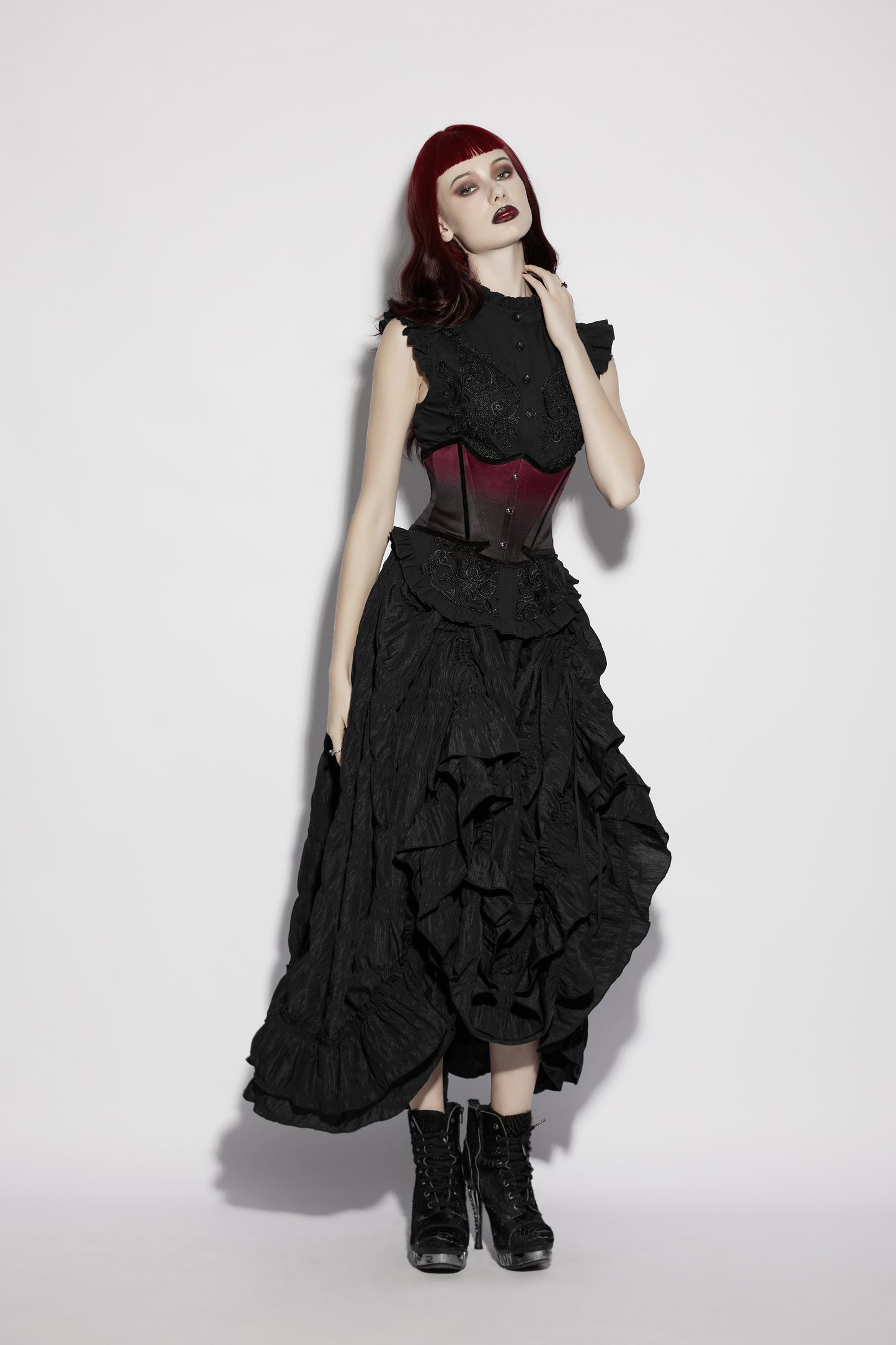 Punk Rave Hestia Bat Gradient Corset