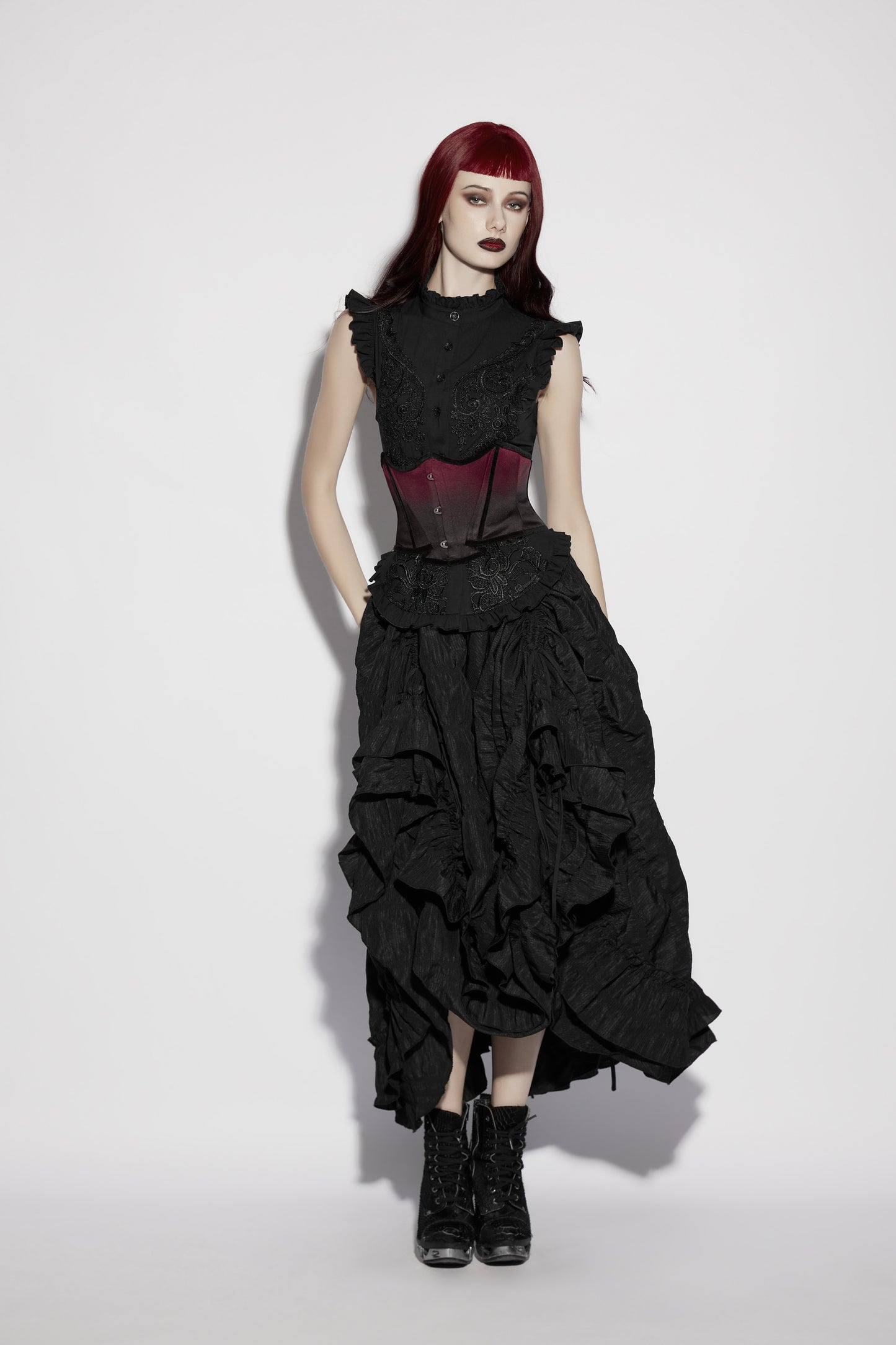 Punk Rave Hestia Bat Gradient Corset