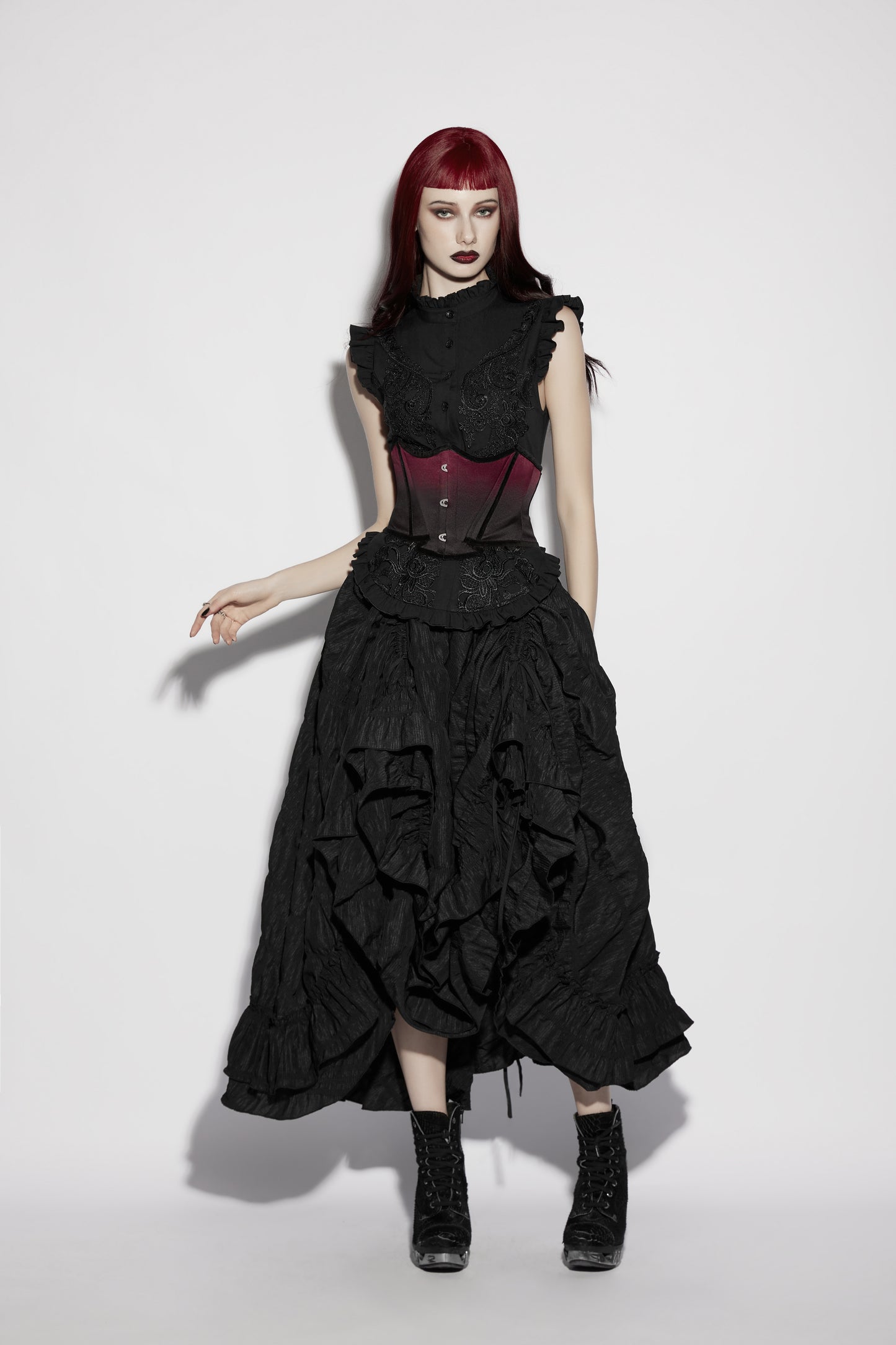 Punk Rave Hestia Bat Gradient Corset
