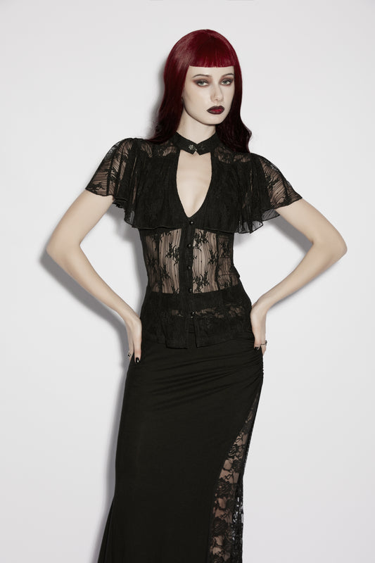 Punk Rave Seraphina Lace Shirt