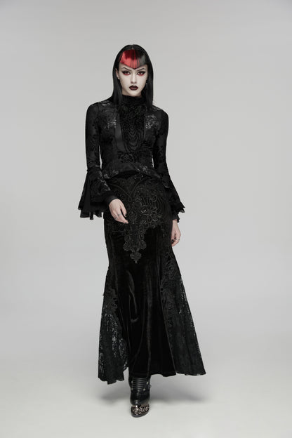 Punk Rave Seraphine Elegant Goth Blouse