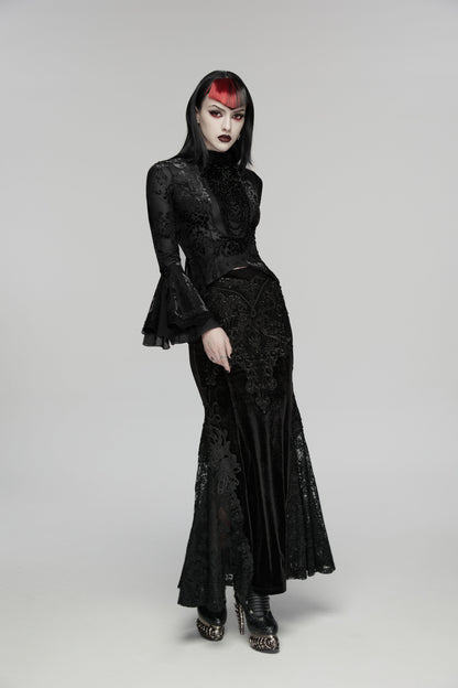 Punk Rave Seraphine Elegant Goth Blouse