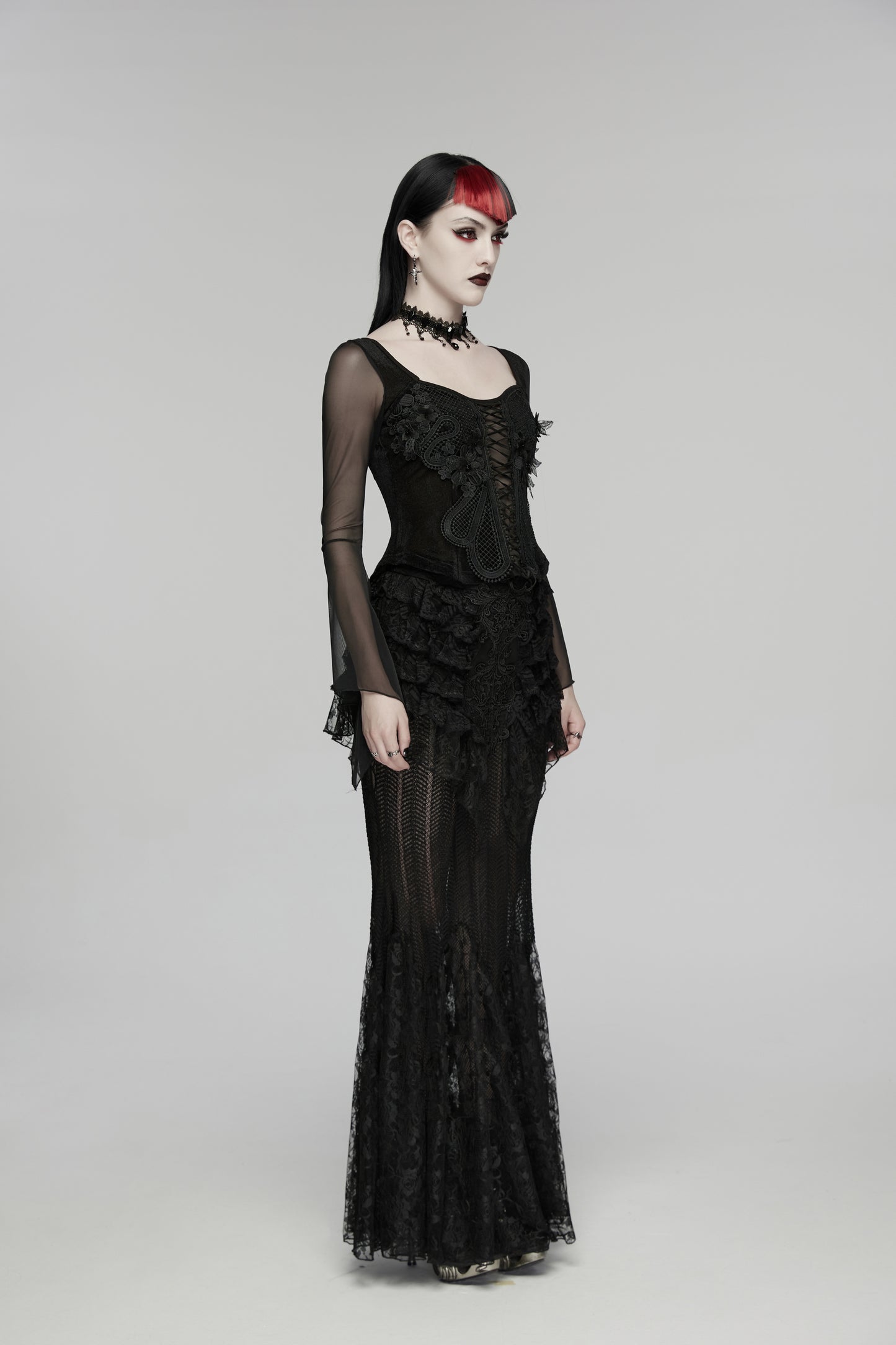 Punk Rave Selene Embroidery Blouse