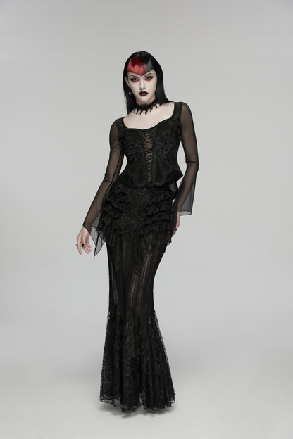 Punk Rave Selene Embroidery Blouse