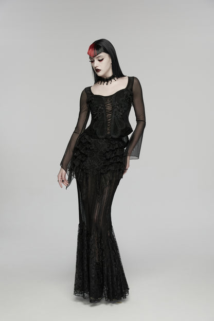 Punk Rave Selene Embroidery Blouse