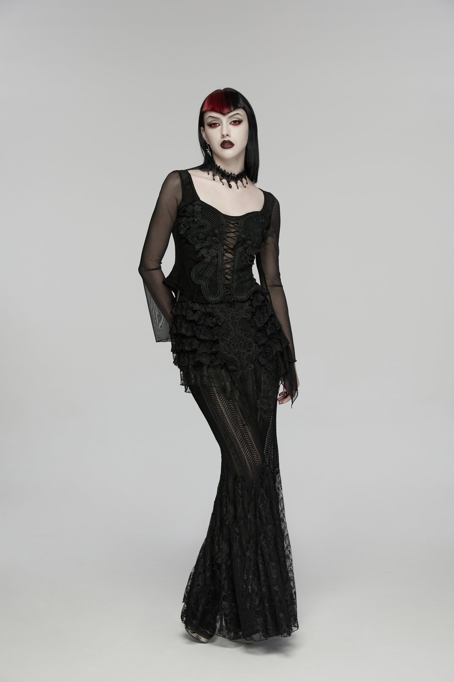Punk Rave Selene Embroidery Blouse