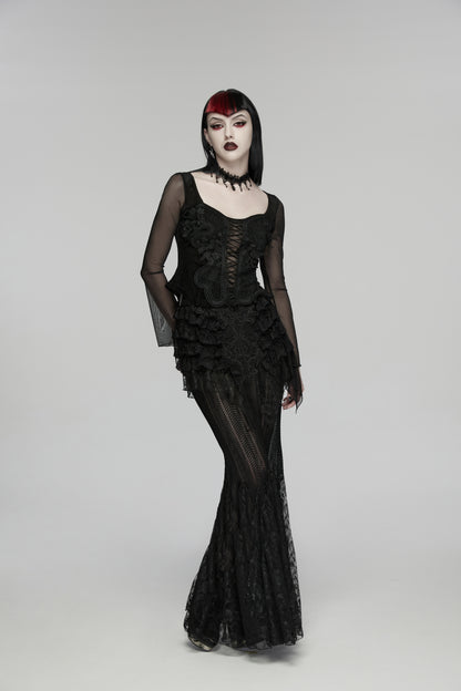 Punk Rave Selene Embroidery Blouse