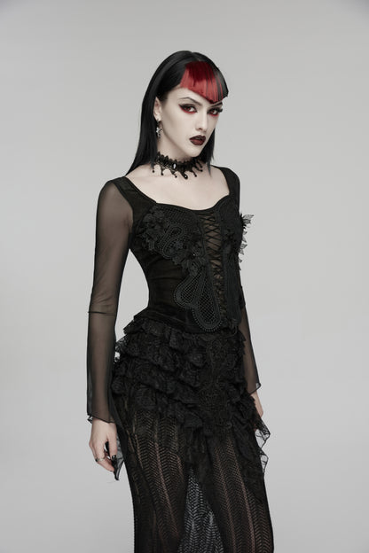 Punk Rave Selene Embroidery Blouse
