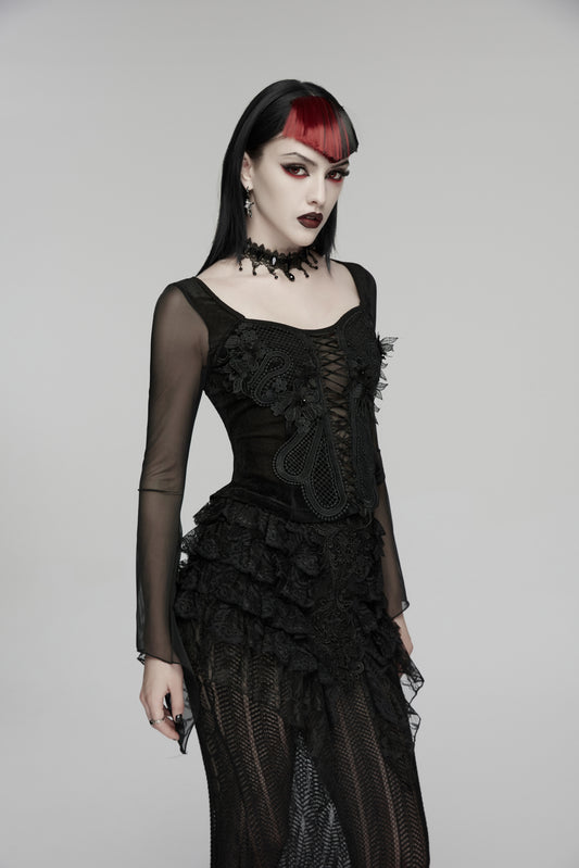 Punk Rave Selene Embroidery Blouse