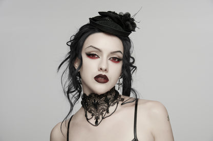 Punk Rave Goth Bat Necklace