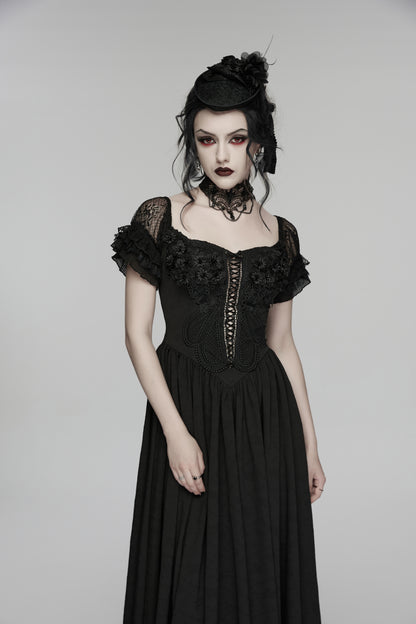 Punk Rave Lilith Dress Goth Maxi Dress