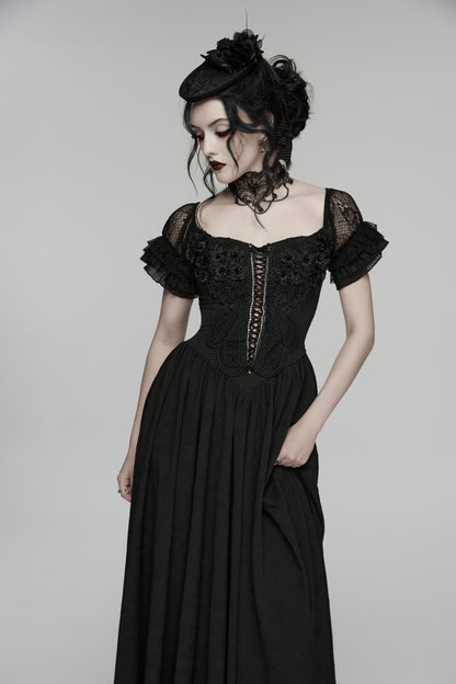 Punk Rave Lilith Dress Goth Maxi Dress
