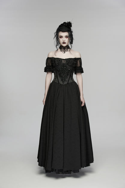 Punk Rave Elspeth Beaded Embroidered Corset