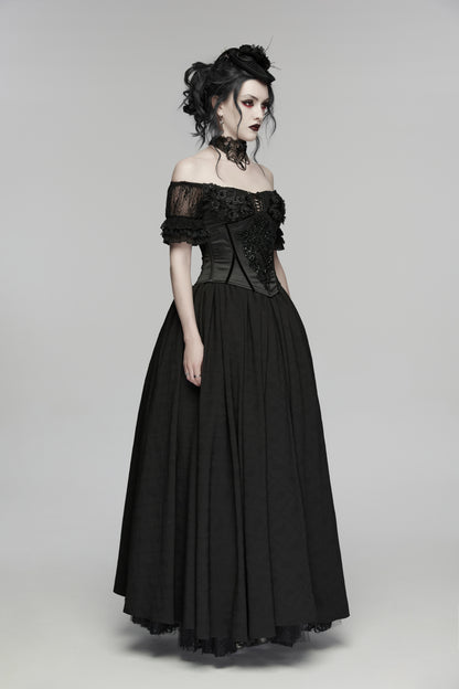 Punk Rave Elspeth Beaded Embroidered Corset