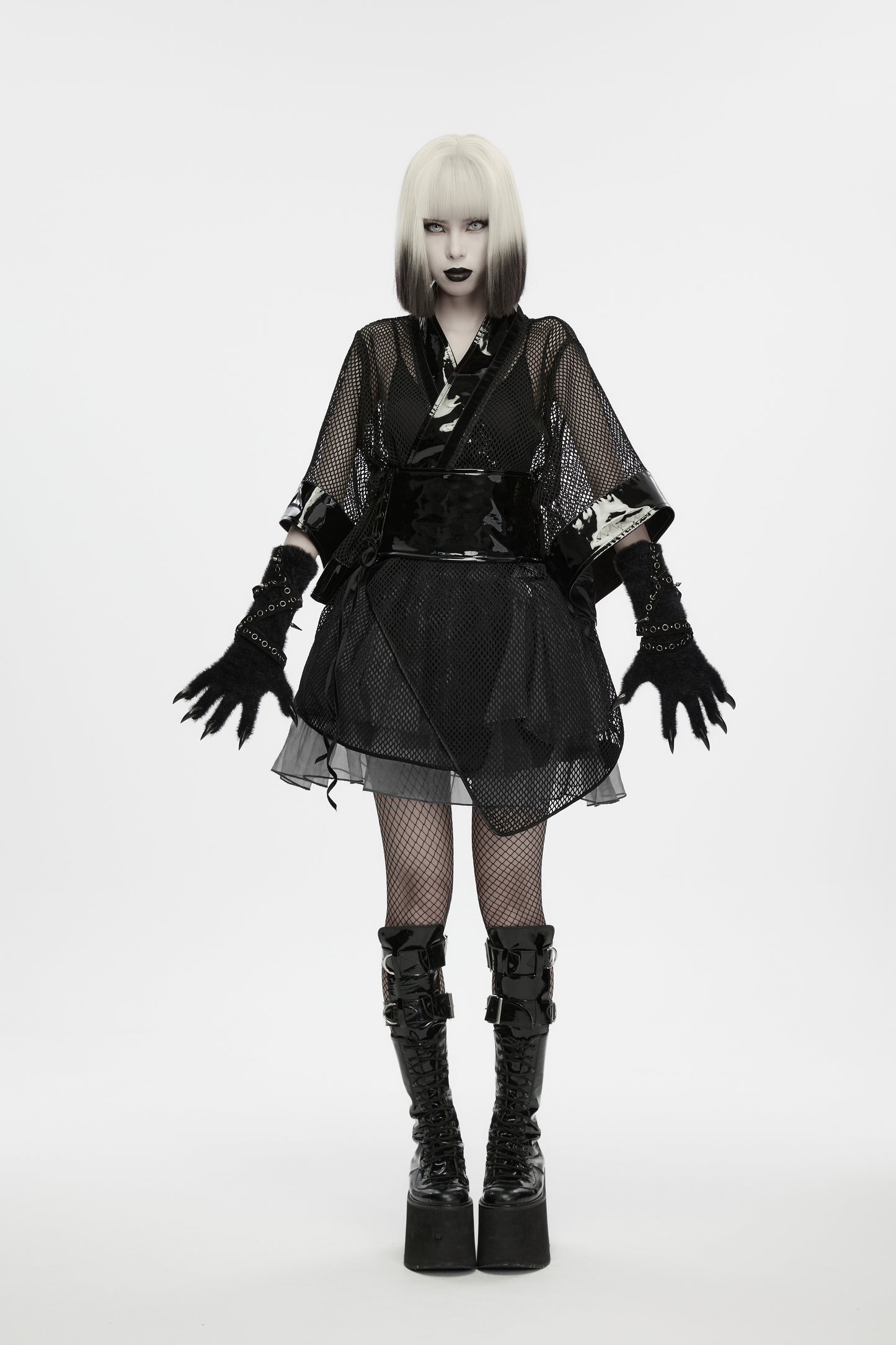 Punk Rave Freya Cat Paw Spike Gloves